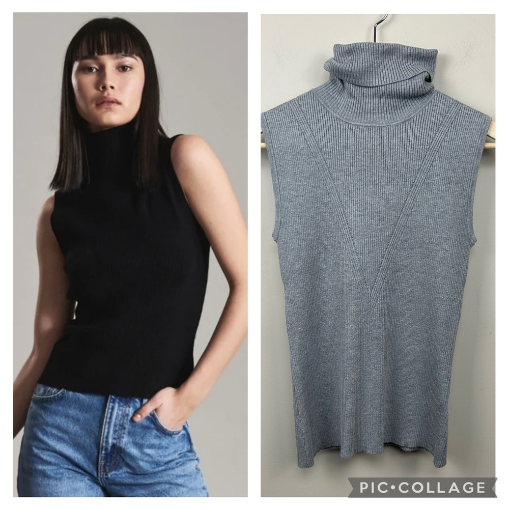 NEW LINE 🇨🇦🇨🇦 the label medium grey Adeline turtleneck pull over sweater